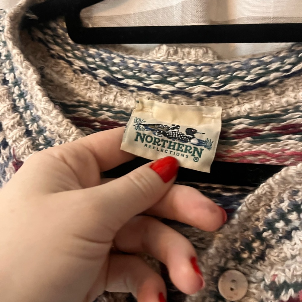 Vintage Wool Knit Sweater View 3